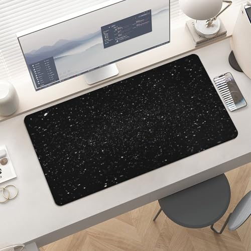 Black Glitter Desk Pad con Base de Goma Grande miniatura 6