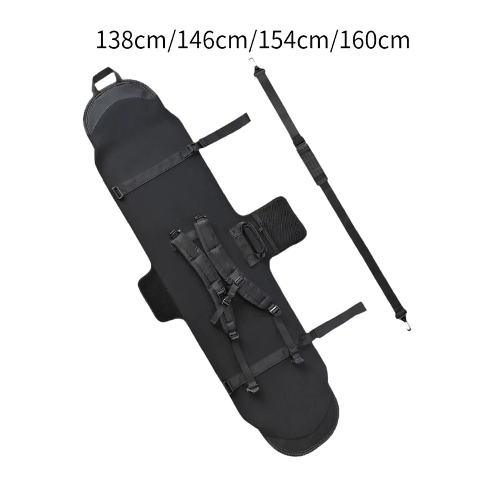 esquí Bolsa bolsa para botas de esquí Funda para Snowboard, funda para tabla de nieve, envoltura de transporte para equipaje, protección para Snowboard, estuche de almacenamiento para esquí(Length 138