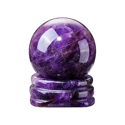 CrystalTears Amethyst Healing Crystal Sphere Cover