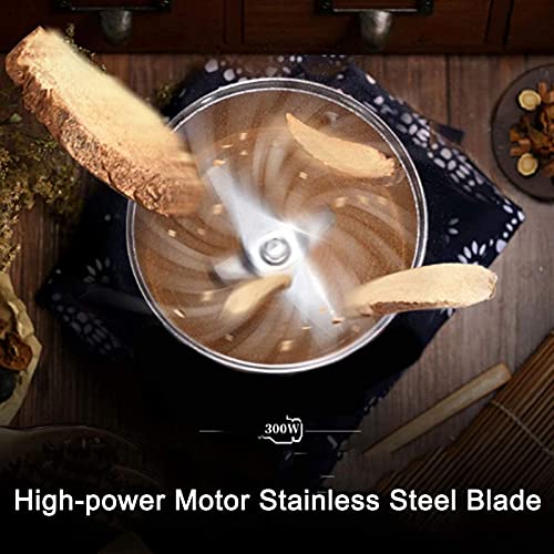 ywewsq Molinillo de café eléctrico, molinillos de café en Grano con Recipiente extraíble, Cuchillas de Acero Inoxidable… - Imagen 4