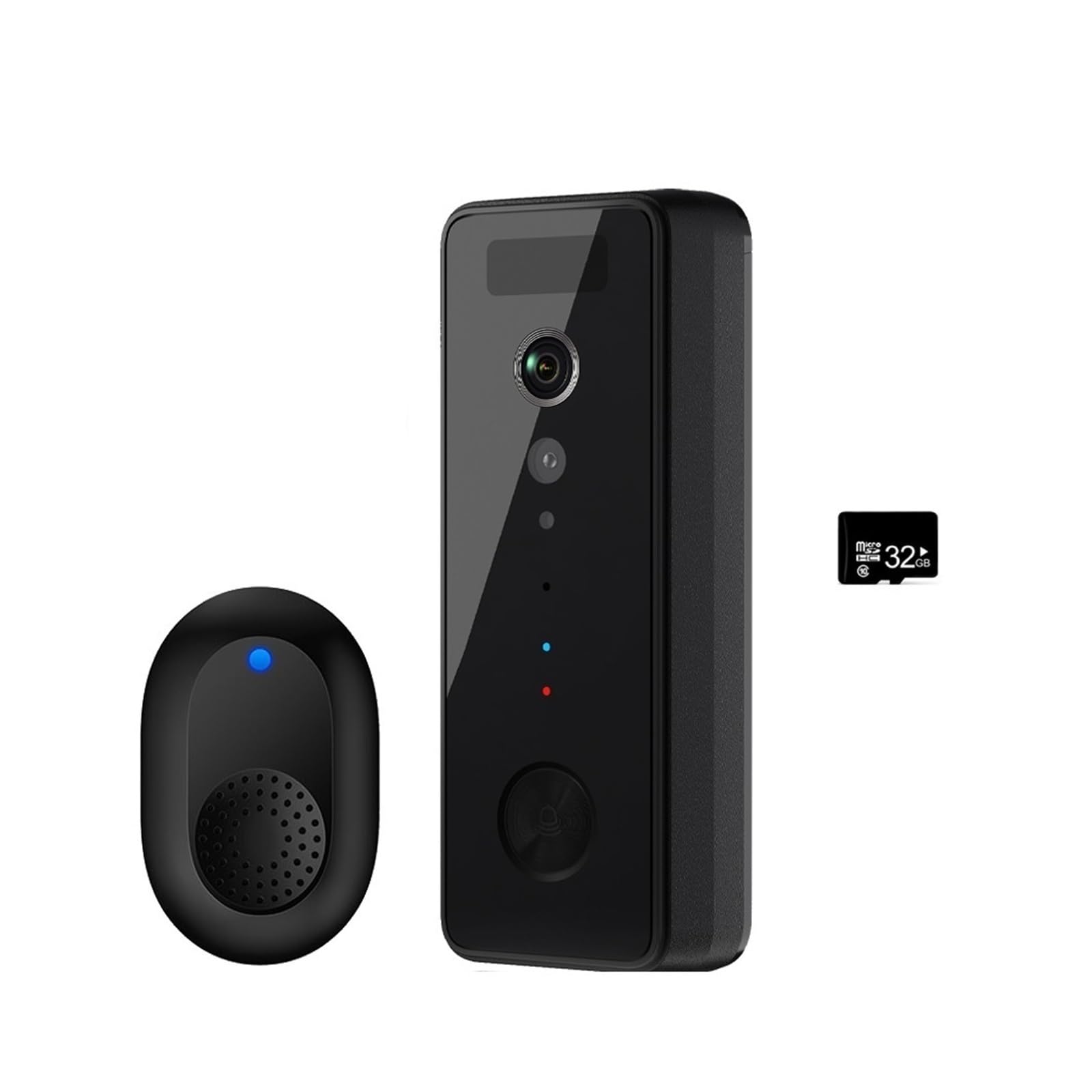 Hvsyvvsrl With 32G Sd 5G 2.4G Wifi Doorbell Camera 1080P Video Intercom Hd Night Vision Pir Motion Detection Tuya Smart Home Ring Door Bell Two Way Audio(With 32G Sd)