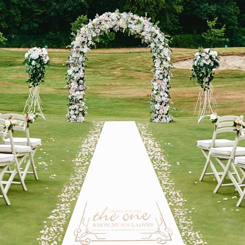 HEALON Aisle Runner for Wedding Ceremony Gold 4x50 Feet
