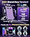 VANMASS [True Military-Grade] Car Phone Holder [Upgraded Suction & Clip] Cell Phone Mount for Dashboard Windshield Vent Truck Cradle Dash Stand for iPhone 16 Pro Max 15 14 13 12 Android, Purple