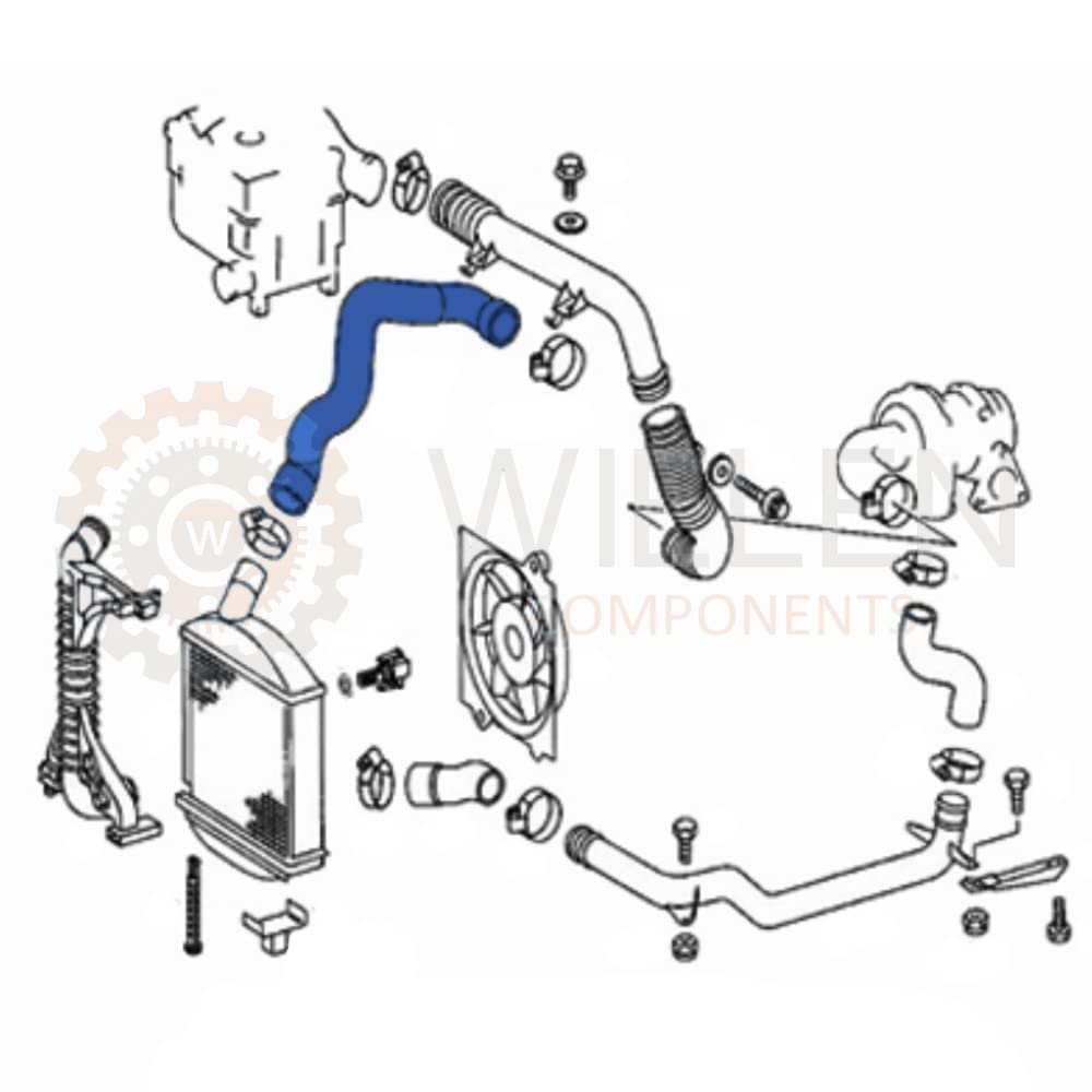 WIELEN Compatible con manguito Intercoler Tubo de aire Mercedes Clase V Vito 2.2 CDI 6385281982