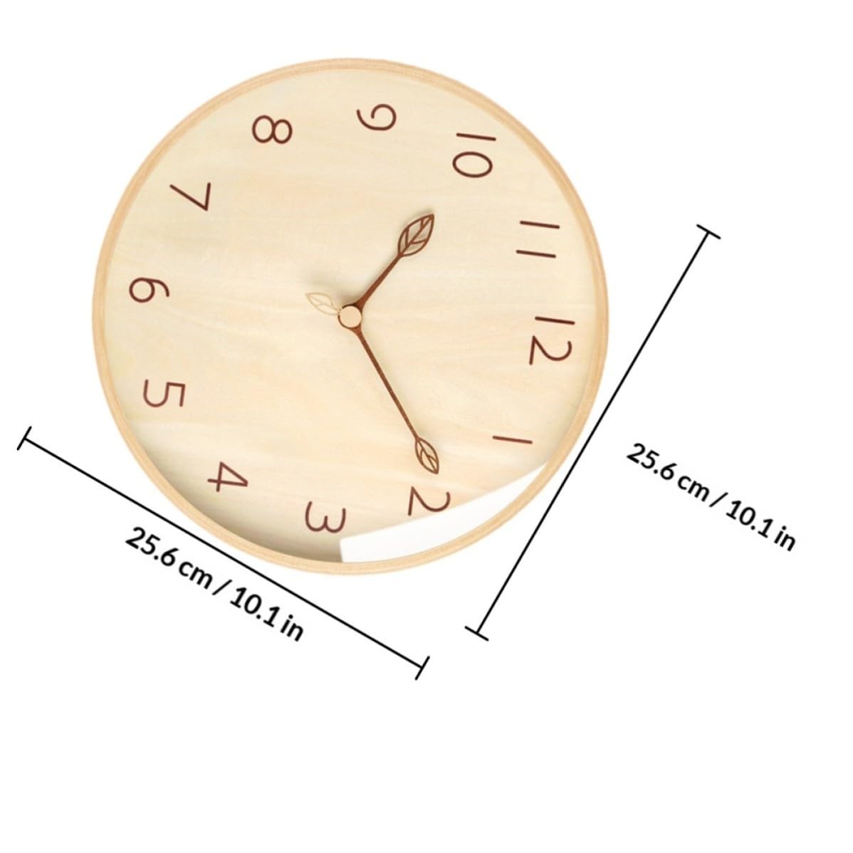 Reloj Decorativo Fácil de Colgar de Madera de Pared Diseño de Rama y Movimiento Silencioso para Sala de Estar o Hotel Moderno