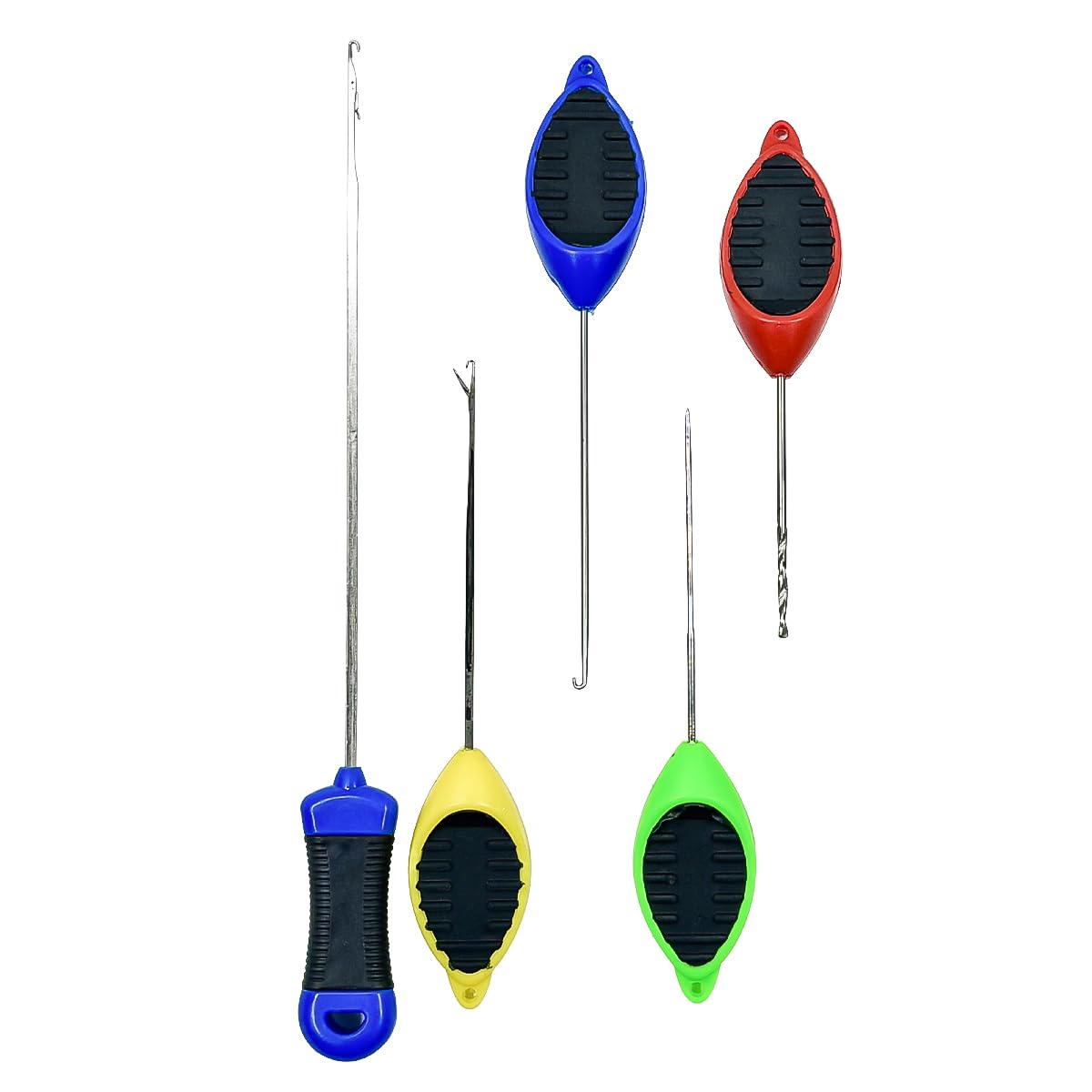 Sarini Baiting Needle Set, Fishing Rigging Tool with Stix - Stringer Needle, Fine Needle, Gated Needle, Splicing Needle and Heavy Needle for Carp/Coarse Fishing