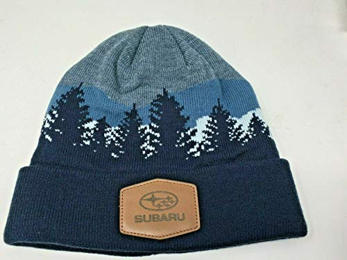 Subaru Genuine Logo Mountain Beanie Cap Hat Impreza Forester Outback Ascent Sti Navy