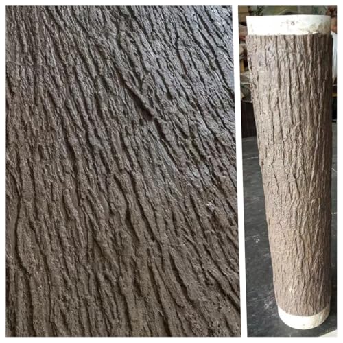 Image of Artificial Tree Bark, 19.69x39.37 Inch Fake Bark for Pillars Pipes Decor, Cuttable Simulation Tree Bark for Columns, Walls, Floors, Tree Decoration