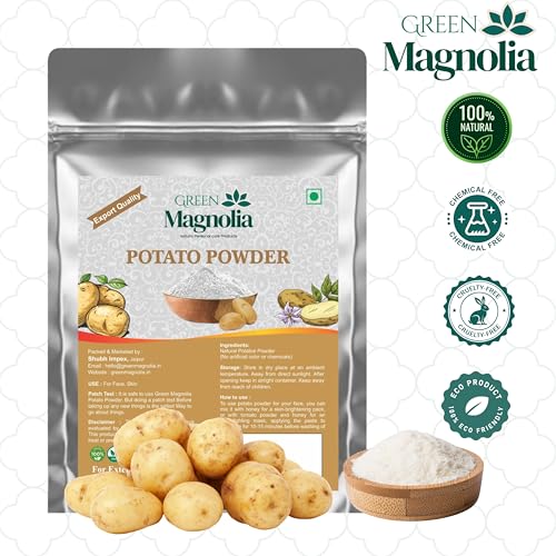 Image of Pure & Natural Potato Powder for Face & Skin No Chemicals No Artificial Color Ideal For Skin Brightening Cleansing & Tan Removal (150gm)