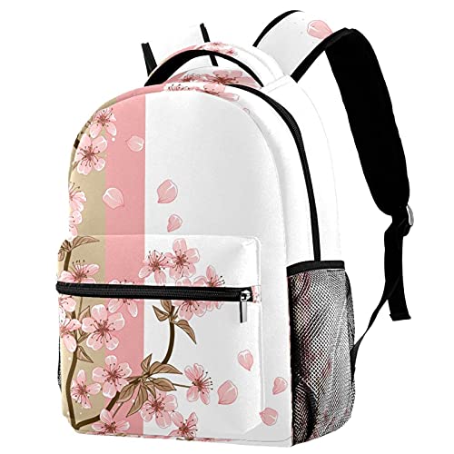 Mochilas ligeras y bolsos de hombro de flor de cerezo para actividades al aire libre