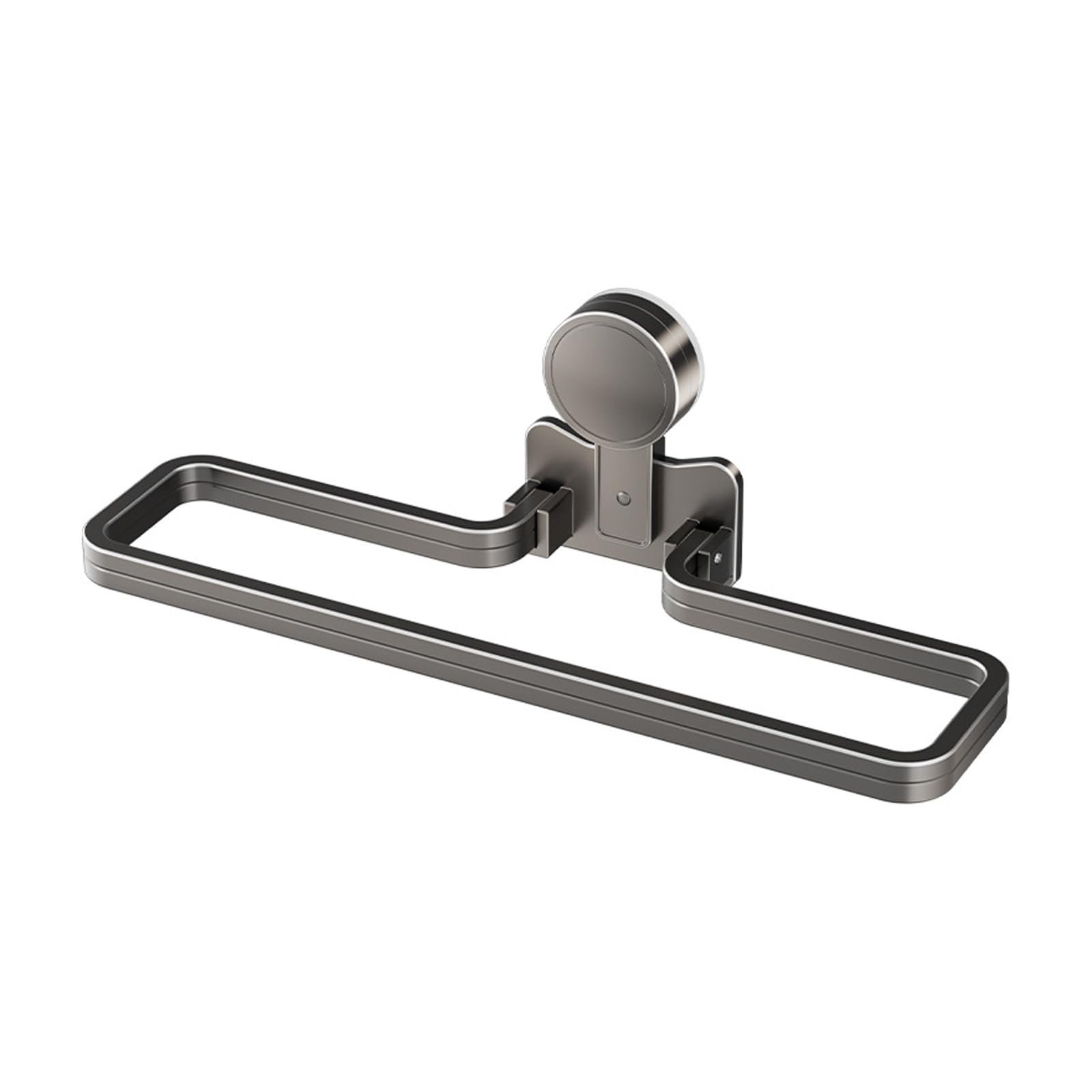 LUCKGONI Foldable Suction Cup Towel Rack Easy Installation Required Protects Wall Surfaces for Bathroom and Kitchen Use