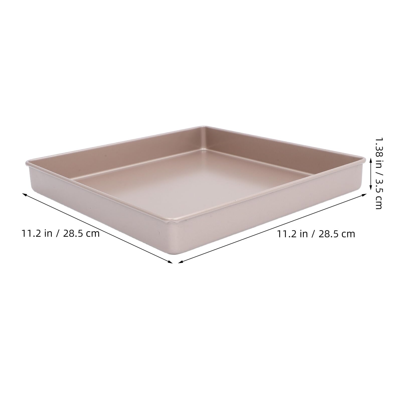Molde para Hornear Cuadrado Antiadherente de Resistente al Calor Fácil Desmolde y Limpieza Bandeja Versátil para Pasteles Tartas y Repostería Cocinas y Panaderías Profesionales