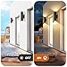 GoBright 4-Pack Modern Outdoor Wall Light, 12W 3000K LED Cylinder Exterior Light Fixtures with Tempered Glass Cover, Waterproof Up and Down Wall Sconce for Porch House Garage Patio