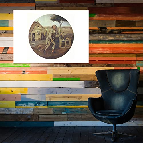 Poster encadré Hieronymus Bosch Sweeping mat pour décorer un petit espace sans reflets - 6