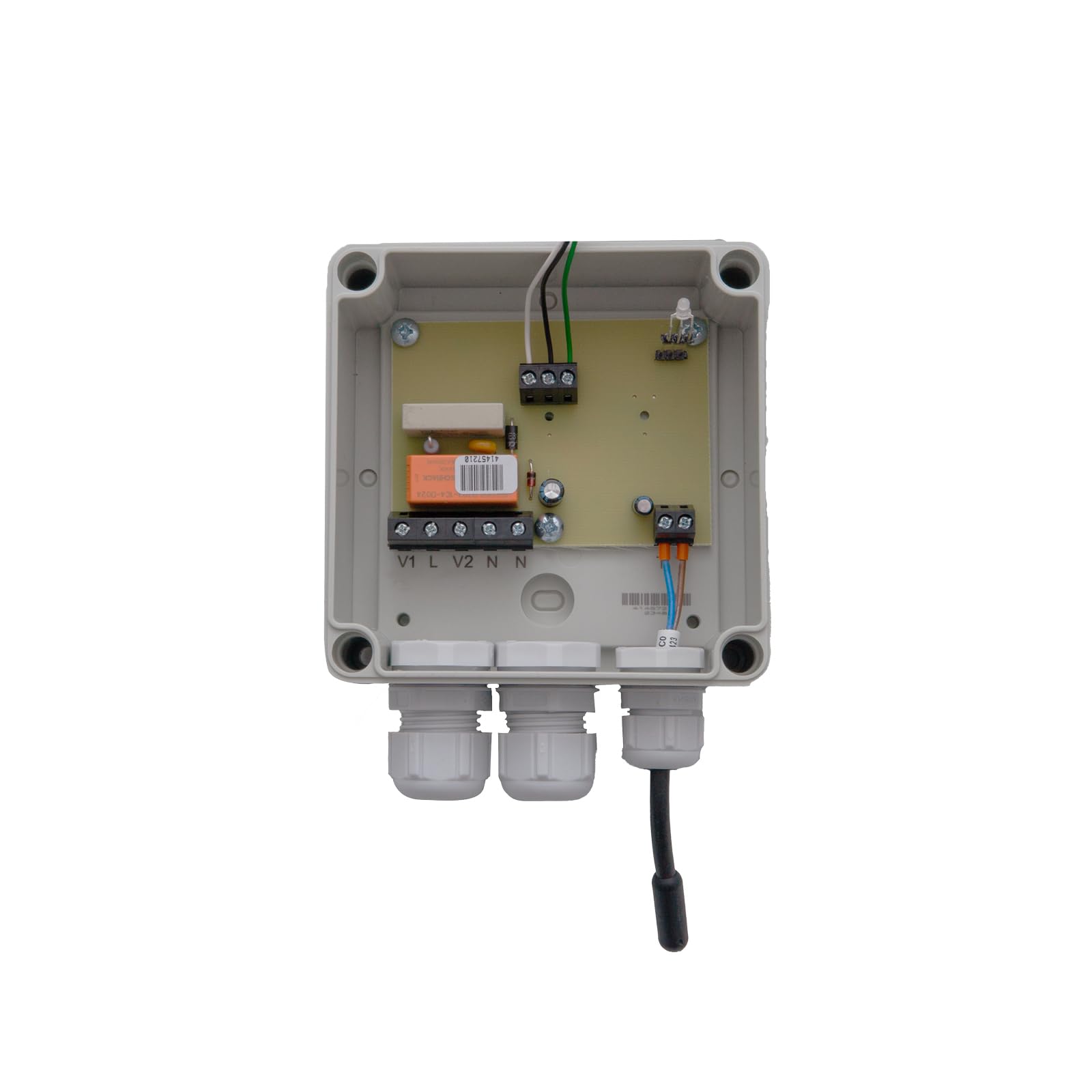 Régulateur de température TEV-3 en saillie - Thermostat avec sortie de commutation NC/NO - Capteur externe - Pour appareils de refroidissement et de chauffage