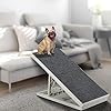 Indoor Dog Ramp Bed for Small Medium Pets,Folding Collapsible Cat Ramp, Adjustable Height Dog Ramp with Non-Slip Carpet for Couch,Sofa,Chair
