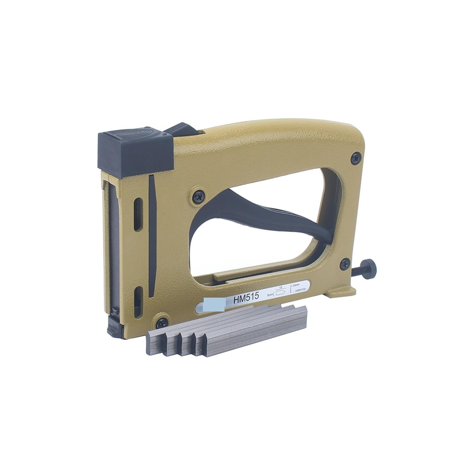 Grapadora, Clavadora de armazón HM515 con 1000 Uds. Clavos Manual Flex Point Tacker enmarcar Pin Grapadora(Tool with 4000 Nails)