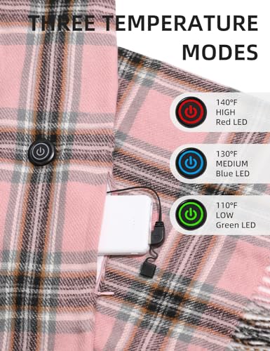 Heated Scarf for Women and Men With Portable Rechargeable Battery, Electric Neck Scarf for Cold Weather Winter3