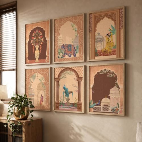 Image of kotart - Pichwai Wall Art Home Decor For Living Room Bedroom Office | Poster With Frame (14X20 Inch, B)