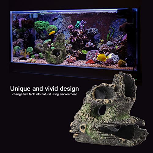 Akwarium Driftwood Dekoracja Pień drzewa żywicznego do akwarium Shrimp Nest Shuttle Finder Hippie Shelter (ST-004C)
