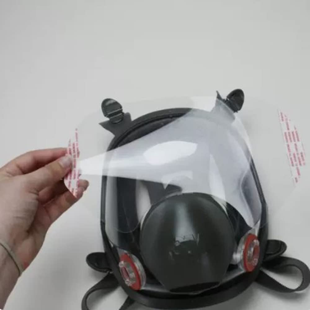 Piezas de repuesto para 6000 Series Full Facepiece Respirators and 10-Pack Peel-Off Lens Caps for 6800 Series for 3M 6885, 6000, 6700, 6800, 6900 Face Shield Cover