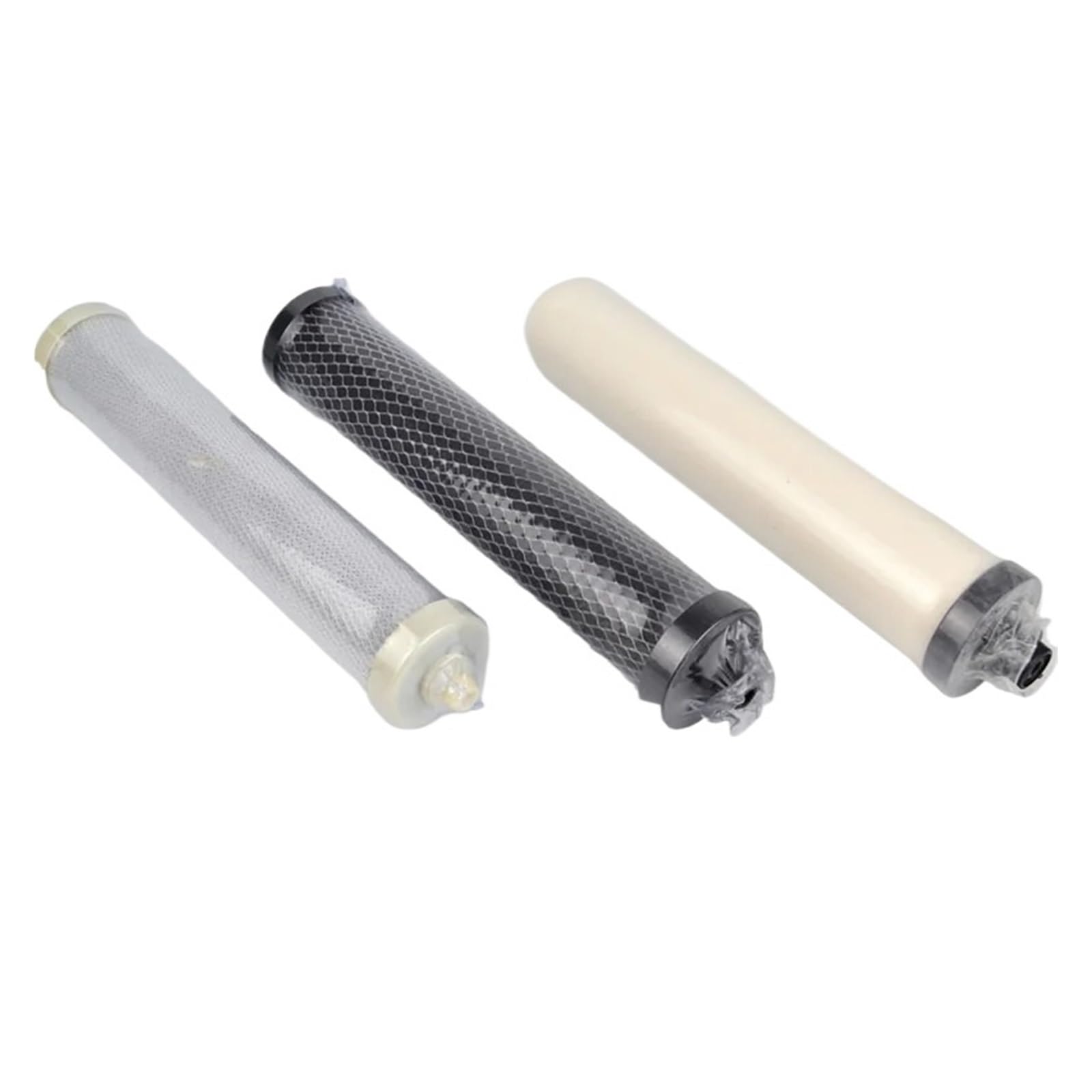 Juegos de elementos filtrantes for purificador de agua de escritorio Cartuchos de filtro de 3 etapas | Juegos de elementos filtrantes, filtro cerámico y de carbón activado(WHITE)