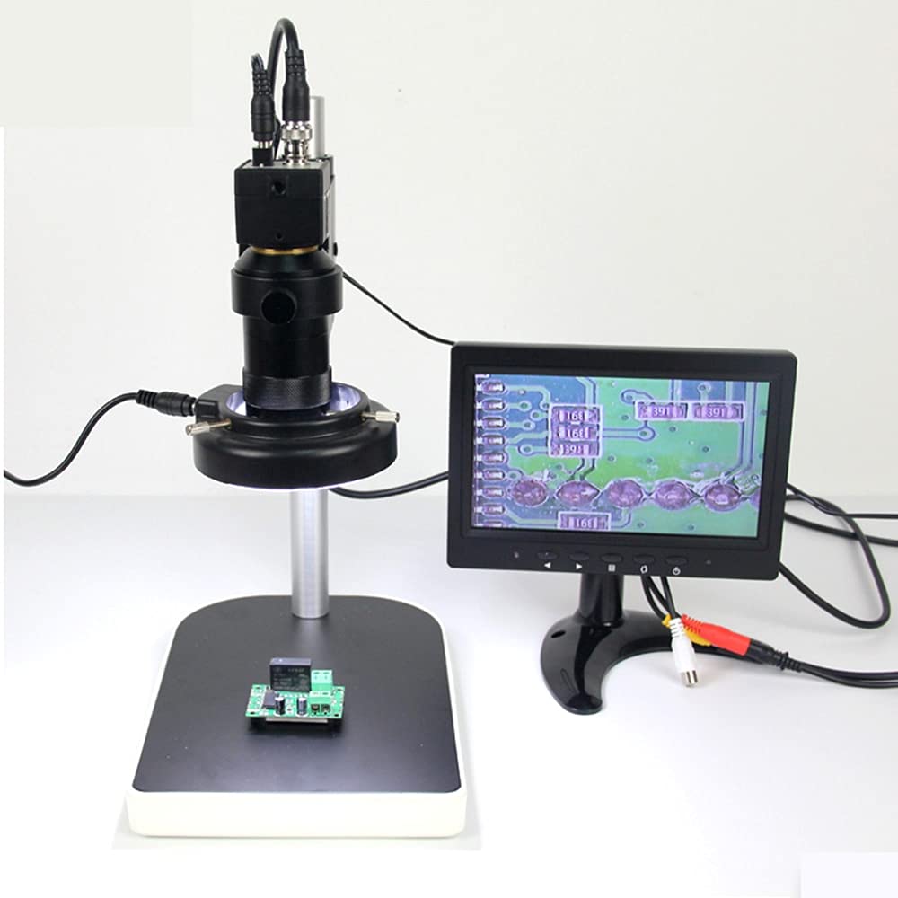 TBK 10A MINI 10-130X Professional Microscope Electronic Display Amplification Magnifier FOR For iphone BGA CPU Motherboard Repair Compound Microscop