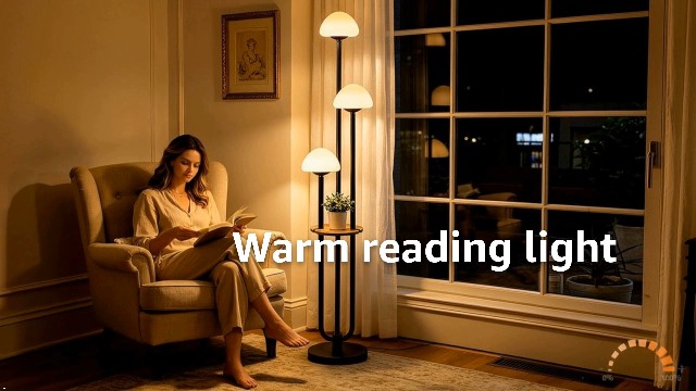 Image of 3 Light Mushroom Floor Lamp with Shelf, Dimmable Black Floor Lamp with Bulbs Included, 3000K Warm White Modern Standing Tall Floor Lamp for Living Room Bedroom Reading Sofa Beside Corner Decor