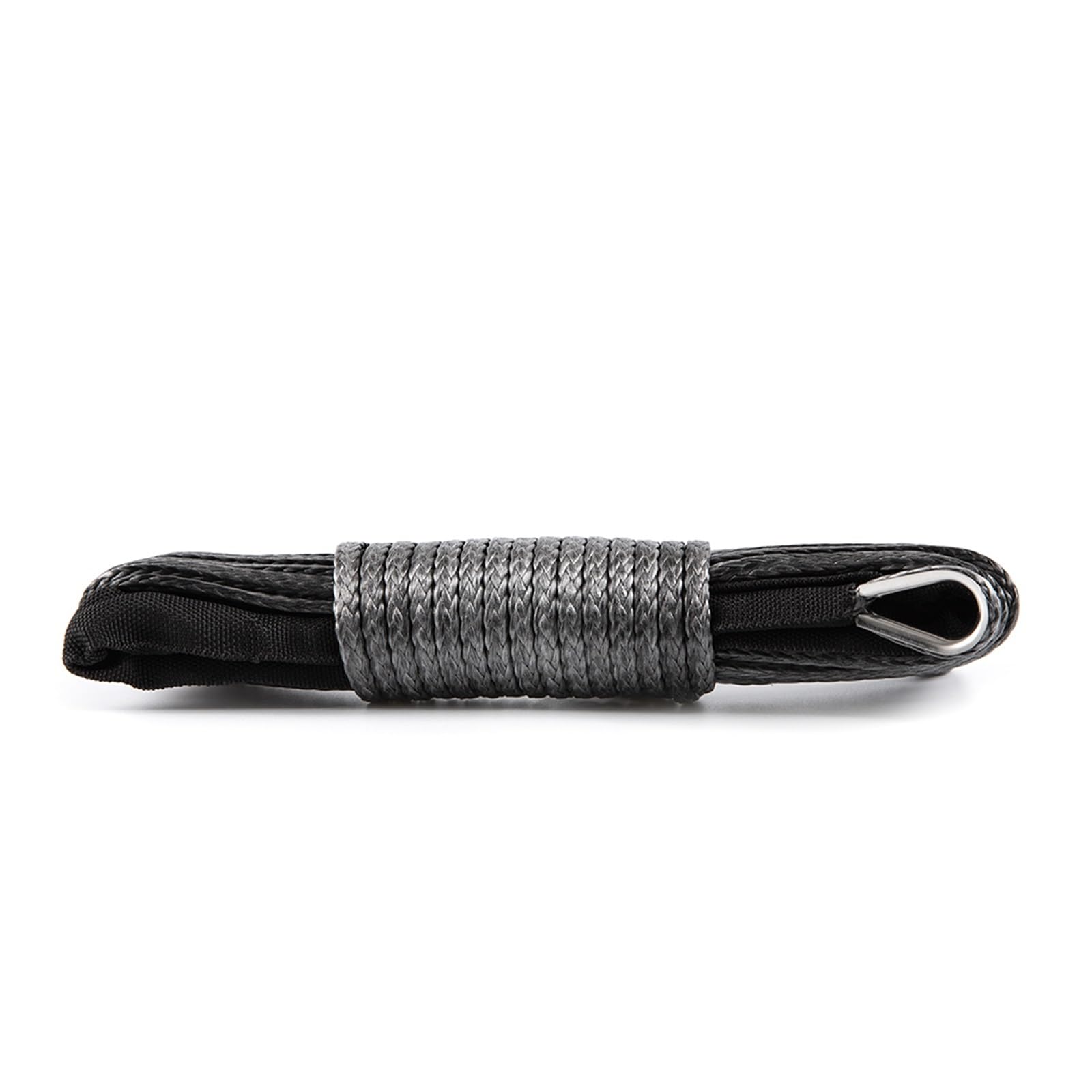 6mm X 15m 1/4 ''X 50ft 7700LBs Kabel Plazmowy Syntetyczna Wciągarka Linowa Z Osłoną Akcesoria Samochodowe Do ATV UTV Off-Road Solidna I Niezawodna