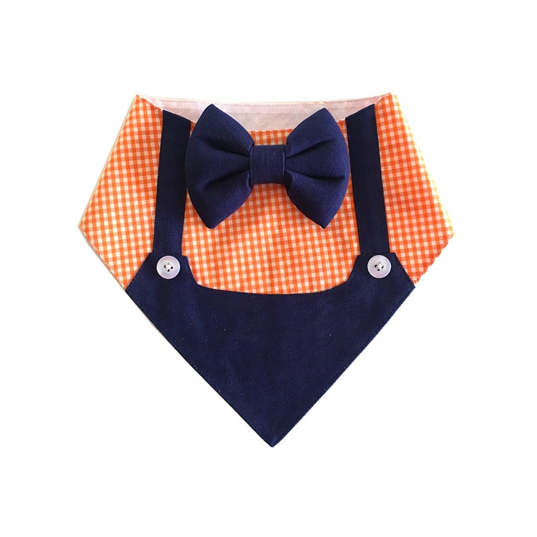 Dog-O-Bow Orange Gingham Dungaree Bandana for Dogs (XL) (B0CXVB4XCH) Amazon Price History, Amazon Price Tracker