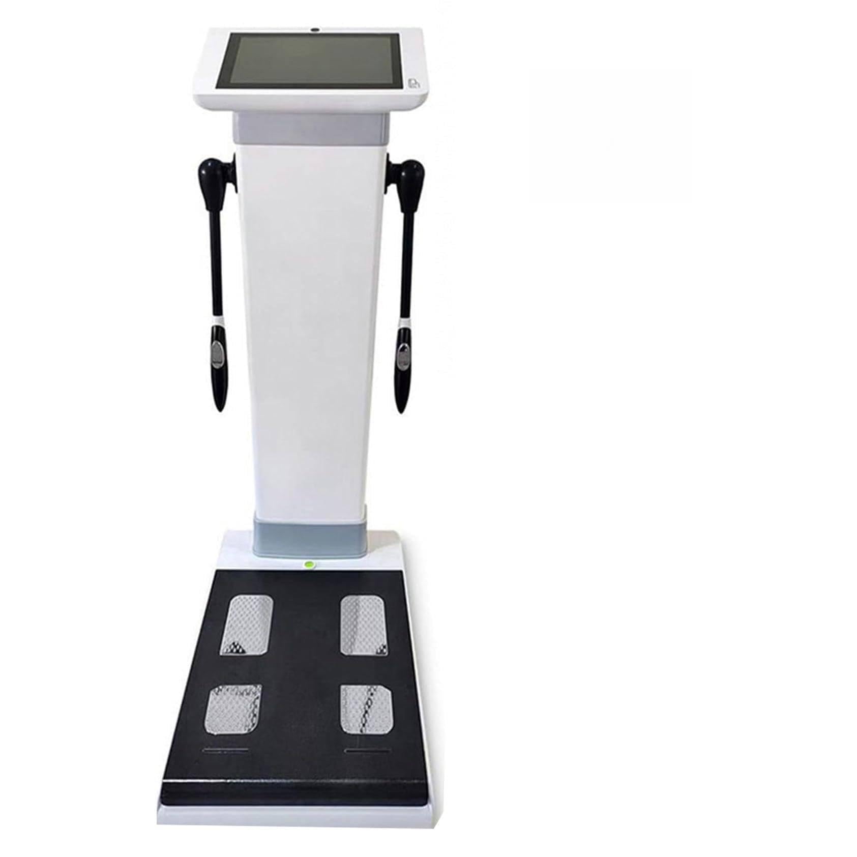 Analizzatore di grasso corporeo e monitor della composizione, bilancia elettronica BMI con display LCD, bilancia digitale per il peso corporeo con touchscreen HD da 10,1 pollici, 5-300 kg