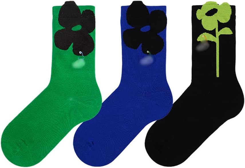 Hiking Socks Socks for Women 3 Pair Socks Soft Cotton Socks Womens Retro Socks Suitable for Daily Wear Walking Socks