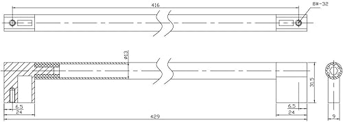 Miniatura 4 de Richelieu Hardware BP527416195 Avellino Collection - Tirador de gabinete contemporáneo de 16 3/8 pulgadas (16.378 in), níquel cepillado (paquete de