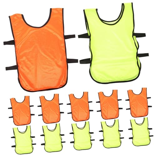 Toddmomy Basketball Pinnies for Boys Girls Soccer Vest Training Soccer Vests Machine Washable Youth Sports Vests