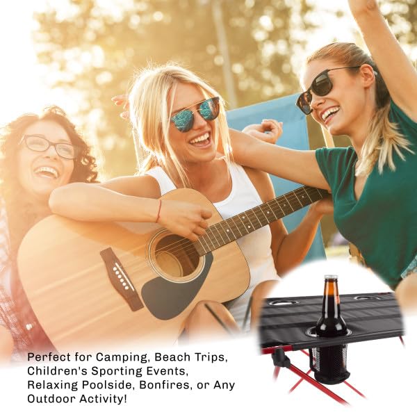 Mesa de Camping Wakeman Camp Table - Mesa Plegable al Aire Libre con 4 Portavasos y Bolsa de Transporte para Camping, Playa, Picnic y Eventos Deportivos miniatura 6