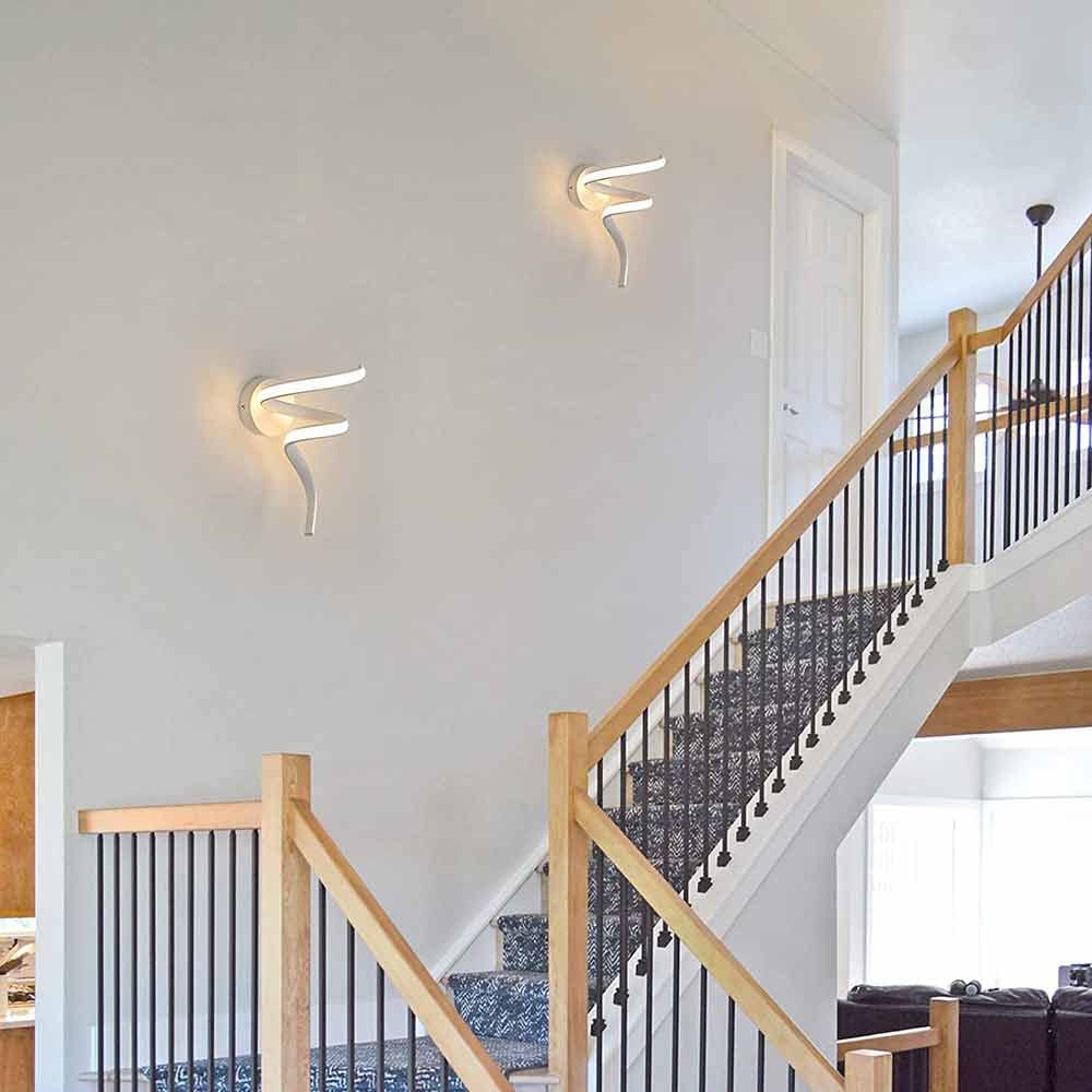 Applique A Parete Doppia Emissione Luminosa Per Esterno Balcone Terrazzo Ip65 Lampada Up Down Rotonda Portalampada Per Faretti Gu10