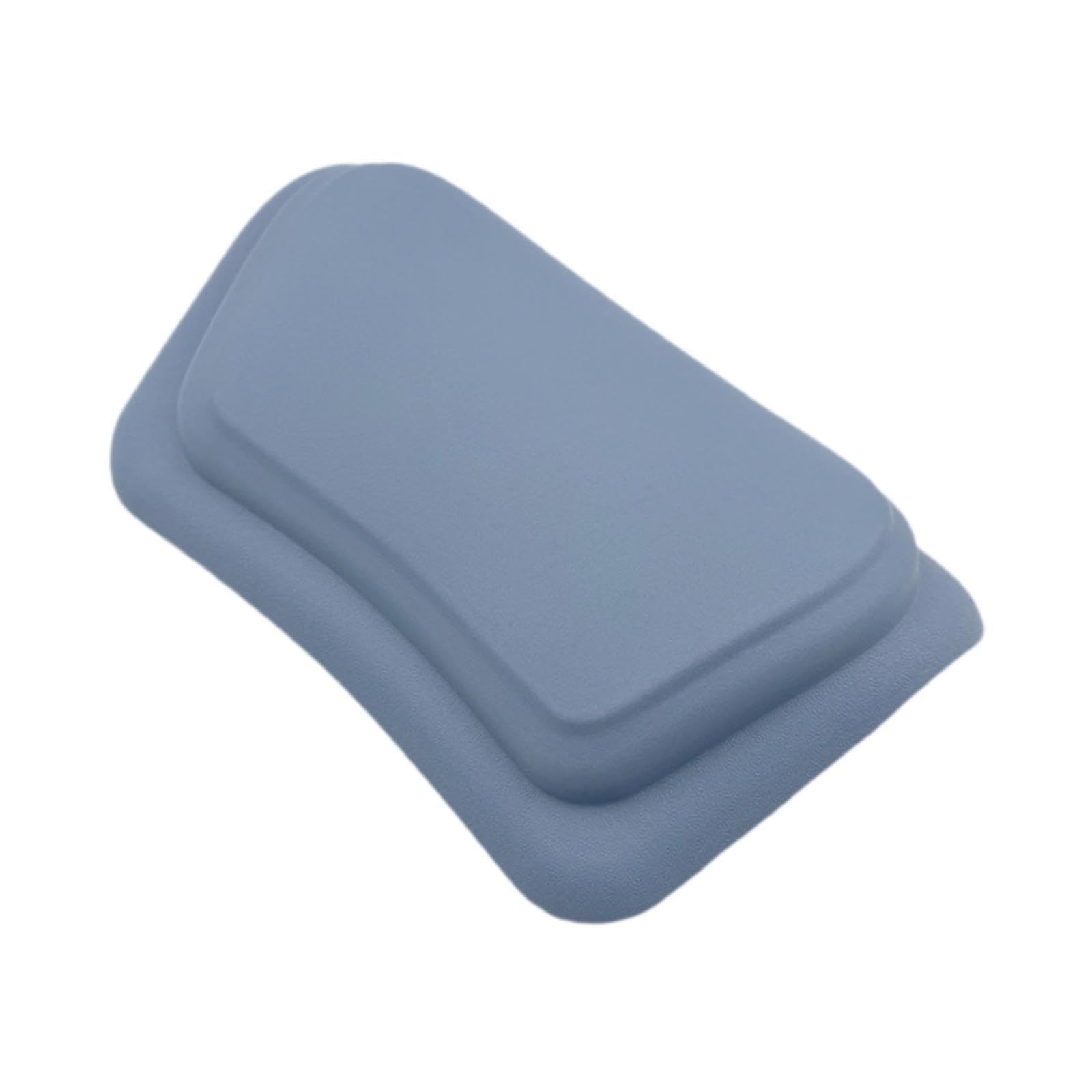 Cuscino Vasca Da Bagno Ergonomico Poggiacollo Morbido PU Accessorio Vasca con Ventose Sostegno Testa Adatto per Spa Casa Relax, Blu