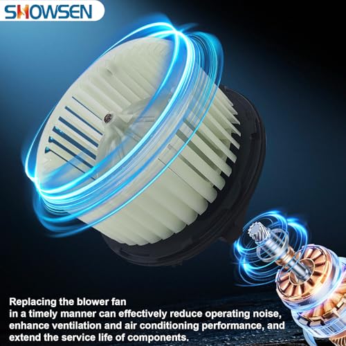 Image of SHOWSEN 8710375020 HVAC AC Heater Blower Motor with Fan Compatible with 2010-2012 Lexus HS250h, 2011-2017 CT200h & 2016-2020 Toyota Mirai OE# 8710375021