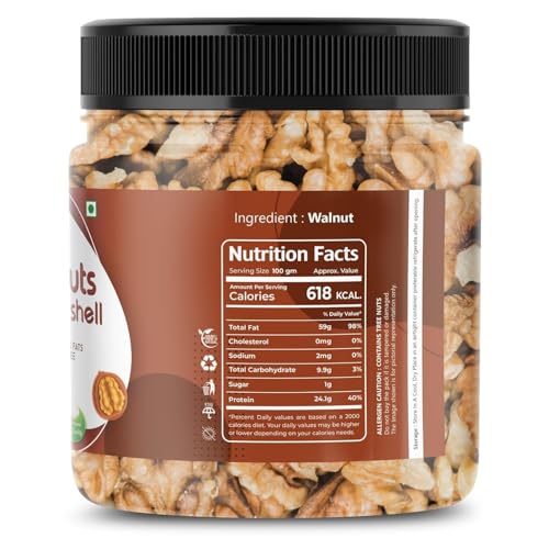 Image of Flavour Delight Premium Walnut Akhrot Giri (500g) | Crunchy & Natural | Brain-Boosting Superfood