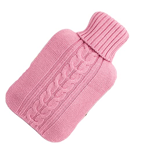 OATIPHO Housse Pour Bouteille Tricotée Couverture Chaude Rose Étui Doux Housse De Voyage Pour Femme