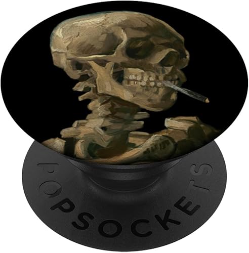 Vintage Van Gogh Skull-Van Gogh Head of A Skeleton Halloween PopSockets intercambiables PopGrip