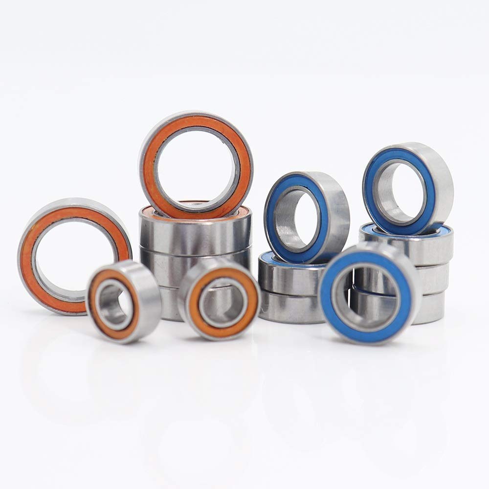 شركة دائم آمنة 15PCS الدقة كروية تحمل عدة متوافق ل Traxxas Latrax 1/18 4wd رالي اللون المطاط الأختام الكرة واضعة Industrial Bearing