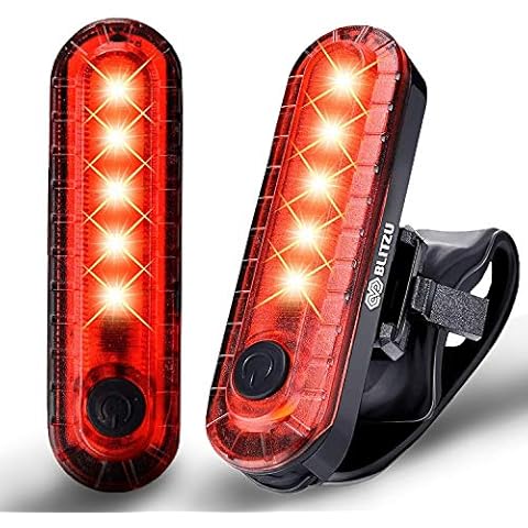Blitzu Cyborg 120T USB Rechargeable LED Bike Tail Light Cover