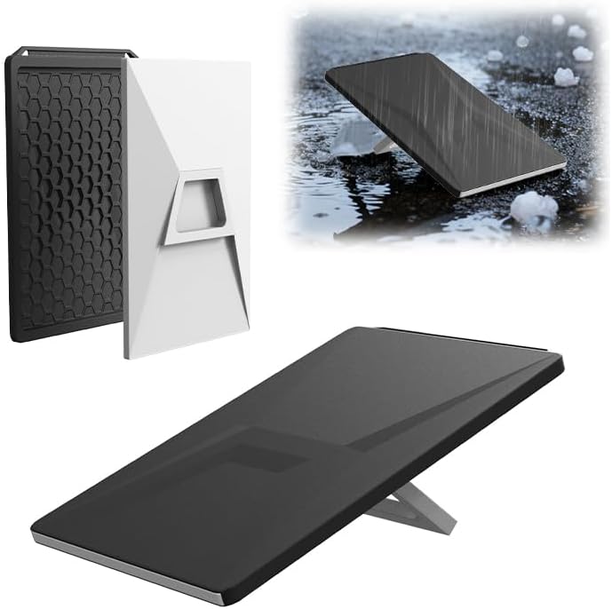 Starlink Gen 3 Protective Cover Case(Black), Starlink Standard Gen 3 Case for Satellite Dish, Silicone Hail Protector Cover for Starlink Standard, Waterproof,Impact Resistant to Rocks,Sand,Hail