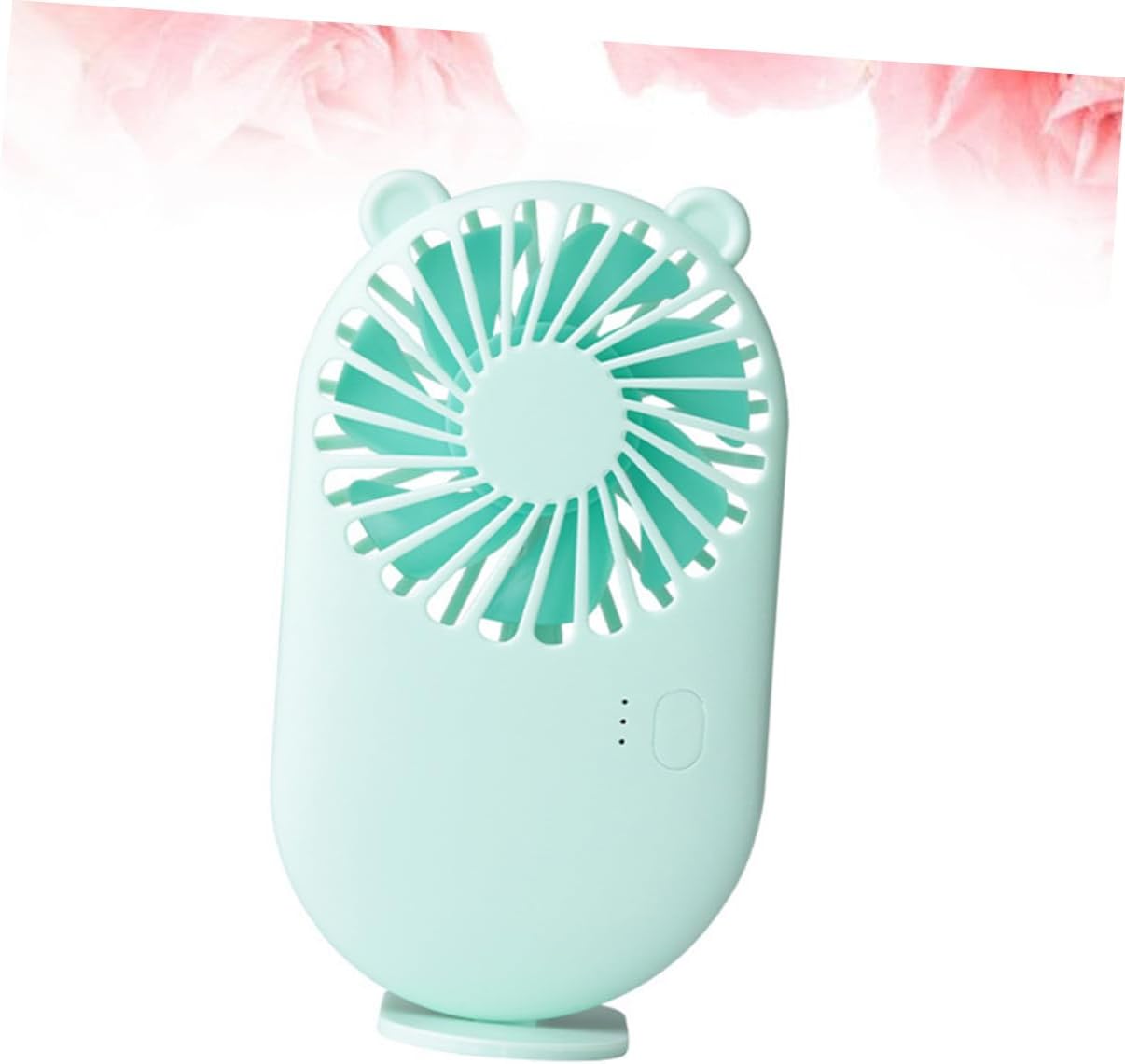 Alipis USB Rechargeable Silent Mini Fan Portable Cooling Desk Fan for Office Home School Green Compact with Adjustable Speed Quiet Operation image 3