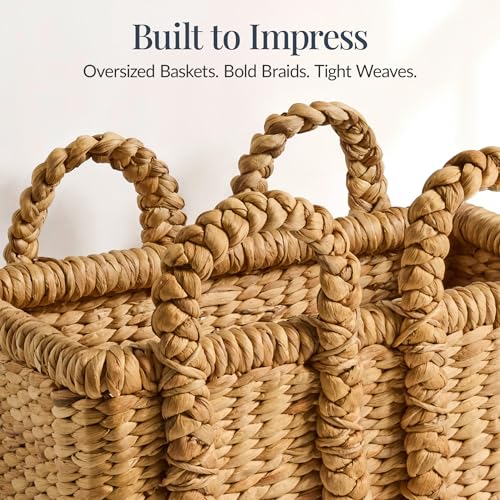 Best Choice 3-Piece Oversized Wicker Baskets