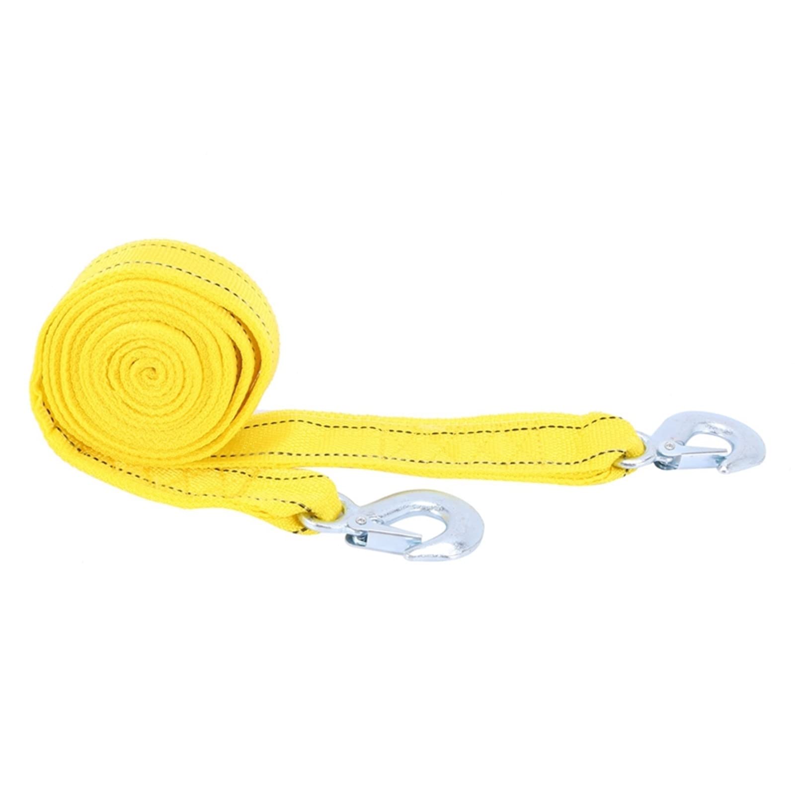 2X 4M Heavy Duty 5 Ton Car Tow Cable Towing Pull Rope Correa Ganchos Van Road Recovery Little Surprise