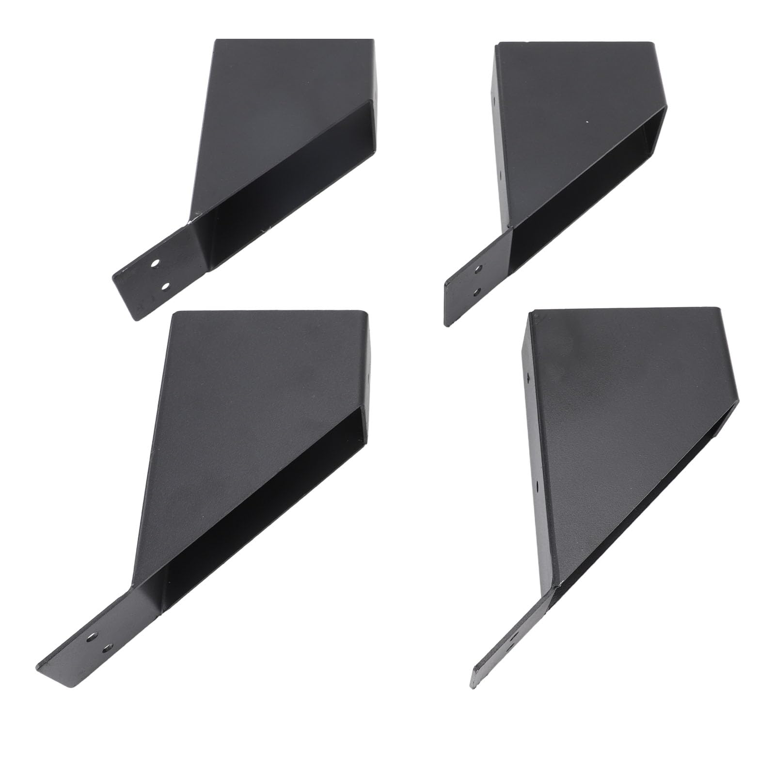 Asixxsix Staffe per Pergola, Staffe in Metallo Zincato con Angolo di 45 Gradi, Kit Staffa con Fori di Drenaggio per Rinforzare Pergole, Gazebo, Box/Cover Sugli Alberi, Cortili