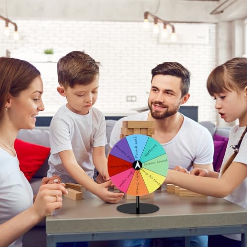 Airpark Spinning Prize Wheel for Fortune 8 Inch Dry Erase Tabletop All-Metal Roulette Wheel for Personal Use, Parties and Carnival Games