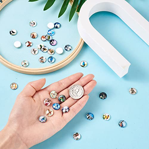 Cabochons en verre demi-ronds pour vos ateliers mosaïque et customisation maison